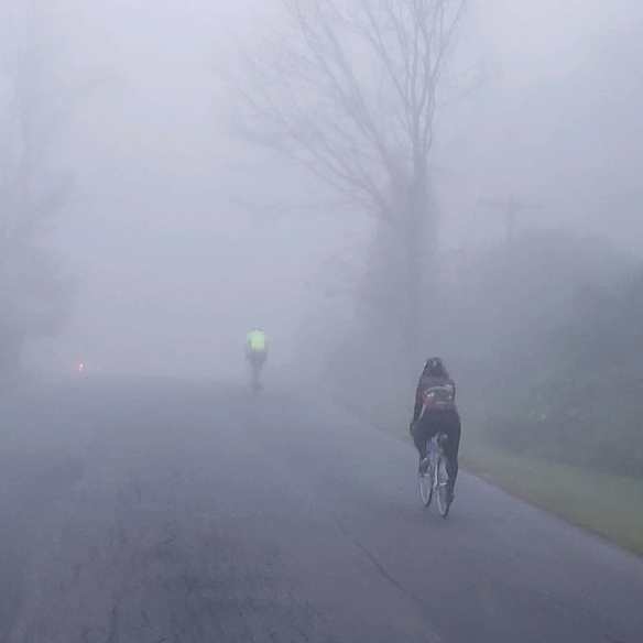 me and Steven iE. Day 2 in fog